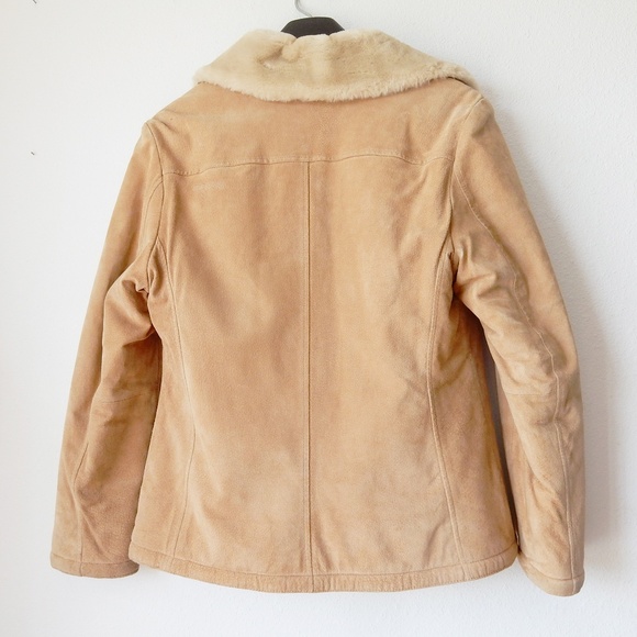 Winlit New York beige suede winter jacket - Picture 2 of 8